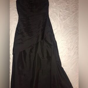 Mori Lee Black Strapless Dress